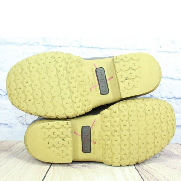 LL Bean Brown Leather 8" Gore-tex Insulated Ankle Duck Boots Size 6 Wide - Picture 10 of 10